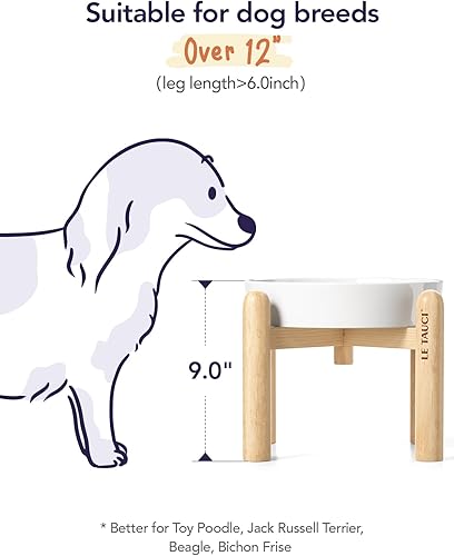 Vista 79 de LE TAUCI Cuencos de cerámica para perros de alimentación lenta, 3 tazas de alimentación lenta, tazón para perros de raza mediana y grande, cuenco