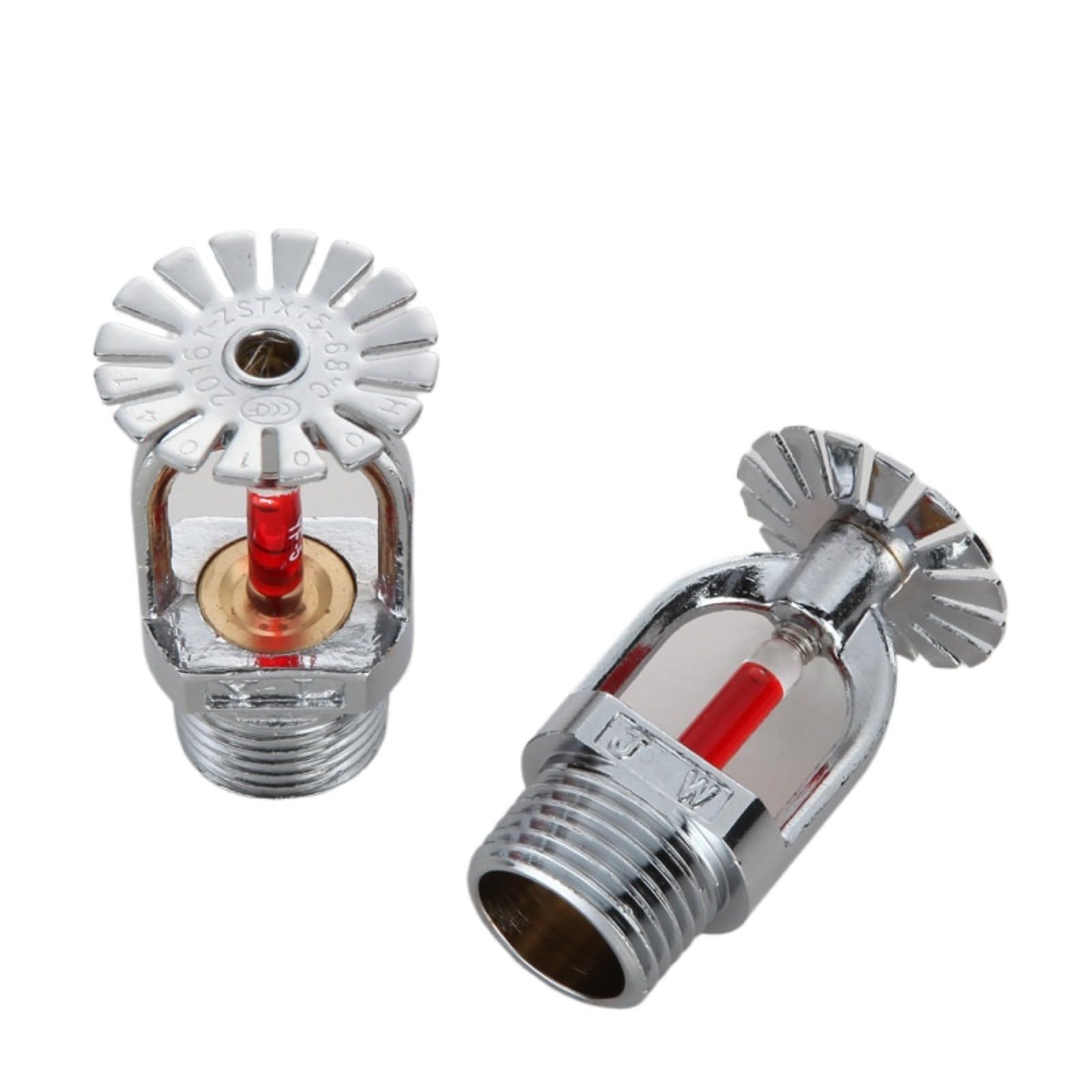 Lot de 6 têtes d'arroseur d'incendie - Filetage de 1,27 cm - 68 °C - Réponse rapide - Avec clé universelle - Pour usage domestique et commercial