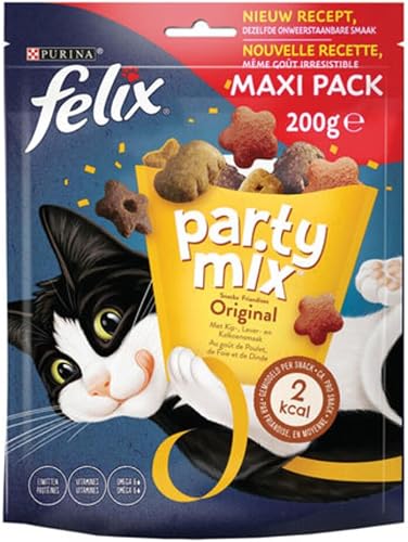 FELIX Party Mix Original Friandises pour chats - 200 g - Délicieux mélange pour 