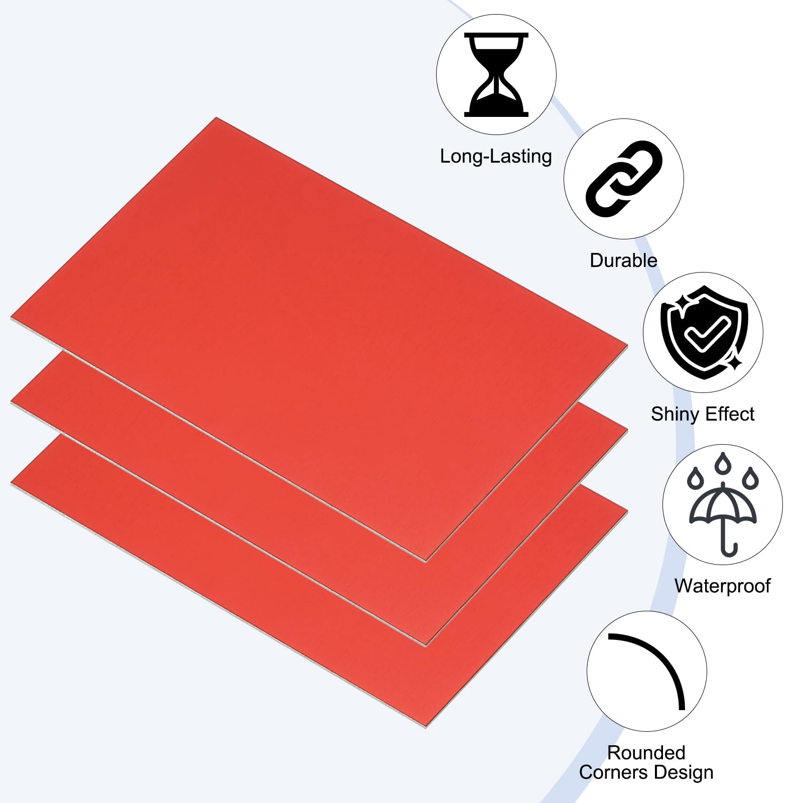 PATIKIL 2,1 x 3,3 cala anodowana blacha aluminiowa, 7 sztuk płyt laserowych, grawerowanie puste 0,5 mm, cienki prostokąt do majsterkowania, grawerowania laserowego w domu, 7 kolorów
