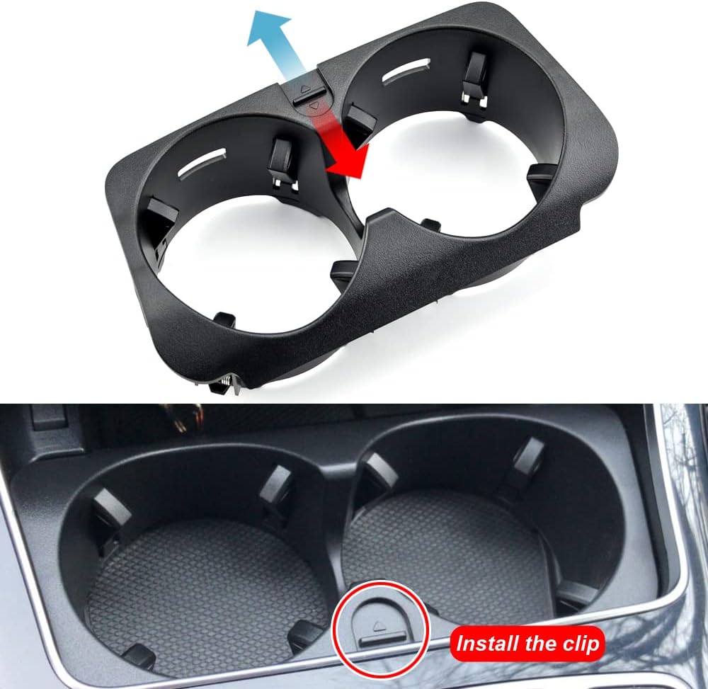 New Car Front Water Cup Holder Beverage Bottle Holder Compatible with Be-nz W205 W213 W253 W447 W467, Compatible with Be-nz C E GLC V Class 2016-2021