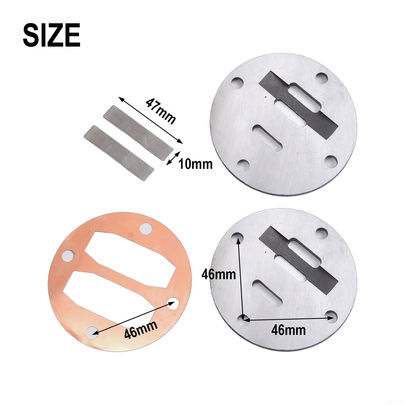 Joints Plastique 48x62mm Joints De Valve Compresseur D'air - Lot De 6 - Plastique Renforcé - 48x62 Mm Pièces Rechange Compresseur