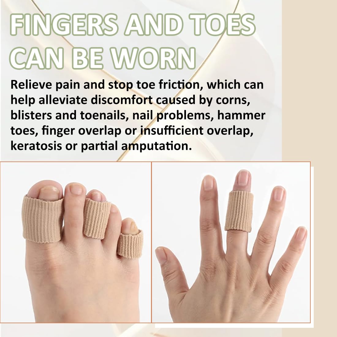 6 Tubos Protectores de Silicona Cortables para Dedos de los Pies y Manos, Almohadillas de Gel para Aliviar Callos y Ampollas, Tamaño M 15 cm, Protección Ajustable