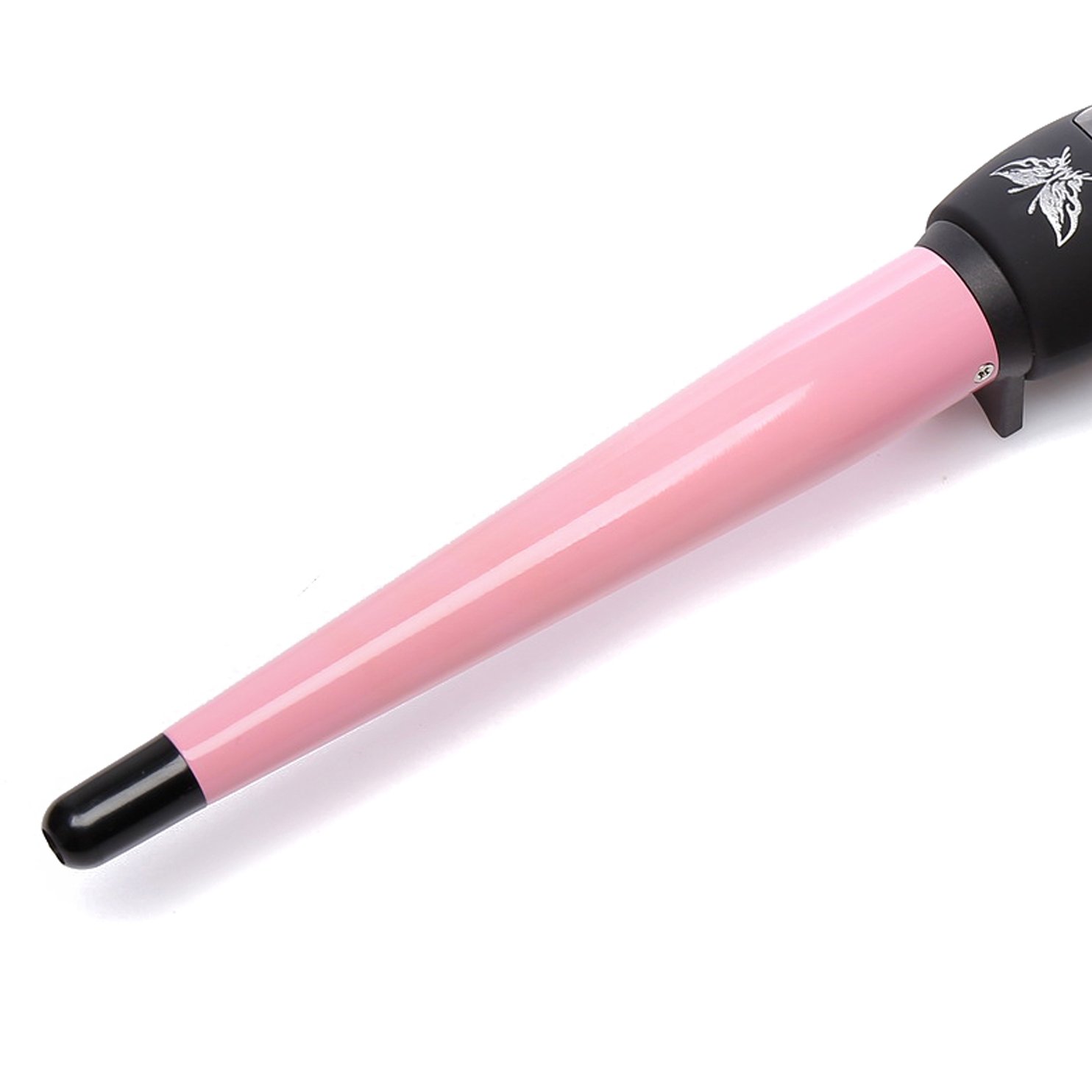 Silver and Pink Curling Wand - blow prop titanium Sleek Heat Styling for Women A6002E_Titanium-Curling-Wand.  main image 2
