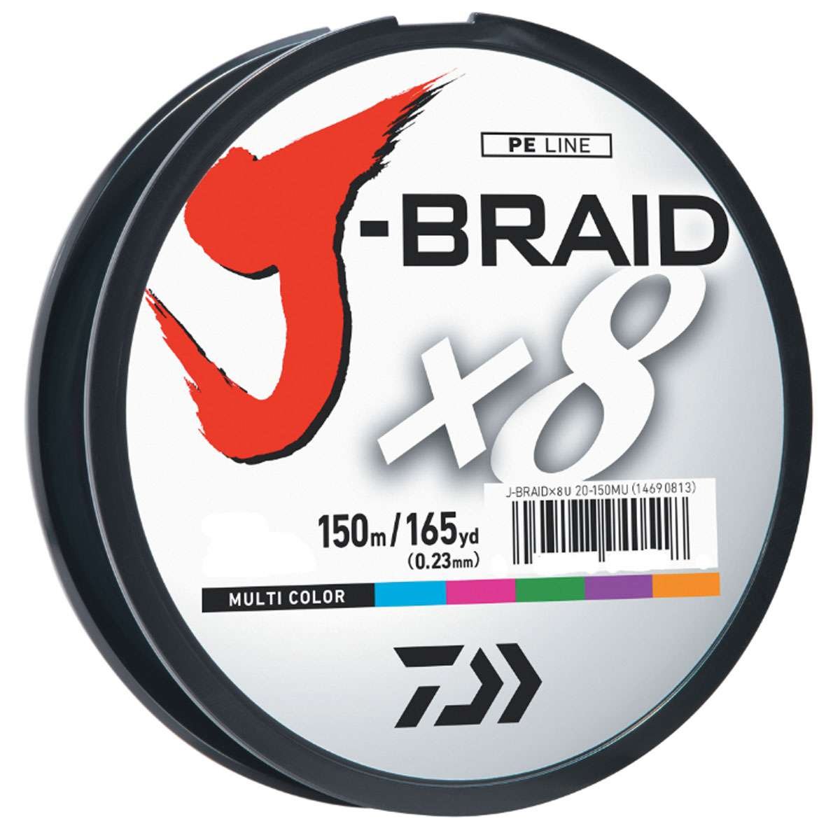 Daiwa J-BRAIDX8, Filler Spool, Multi-Color, Mono Dia.= 10lb. โ image 1
