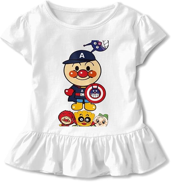 Amazon Co Jp それいけ アンパンマン キッズ 女の子 ワンピース チュニック 半袖 長袖 Tシャツ フレアスカート 切り替え 子供ドレス Aライン 春夏 かわいい ファッション