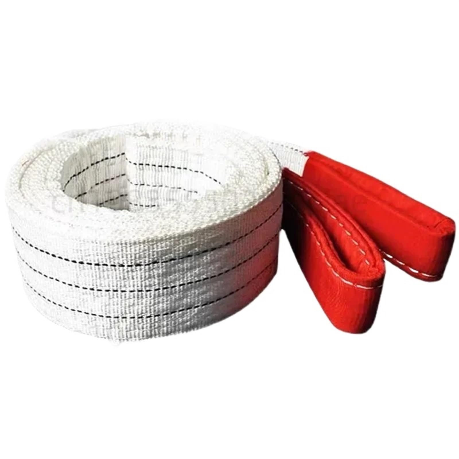 Ein schwerer Gurt Hebeband Polyester Gurtband 4-lagig geflochten Flachriemen Ladelband 1-2 Tonnen 1-8 m(1 Tonnenlänge 1m)