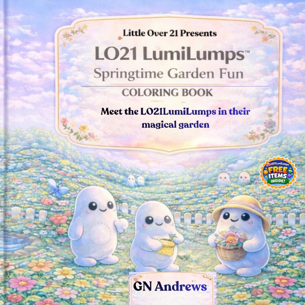 LO21LumiLumps, Springtime Garden Fun Coloring Book: 30 Garden Adventures to Color (LO21LumiLumps™ Coloring Adventures)