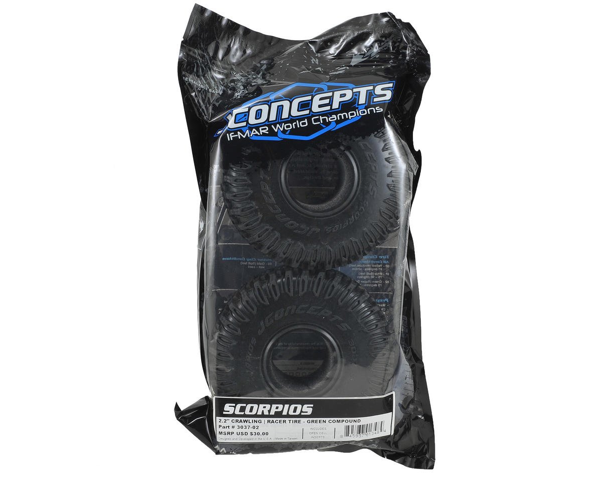 Amazon.com: J Concepts 303702 Scorpios Tires- Green Compound