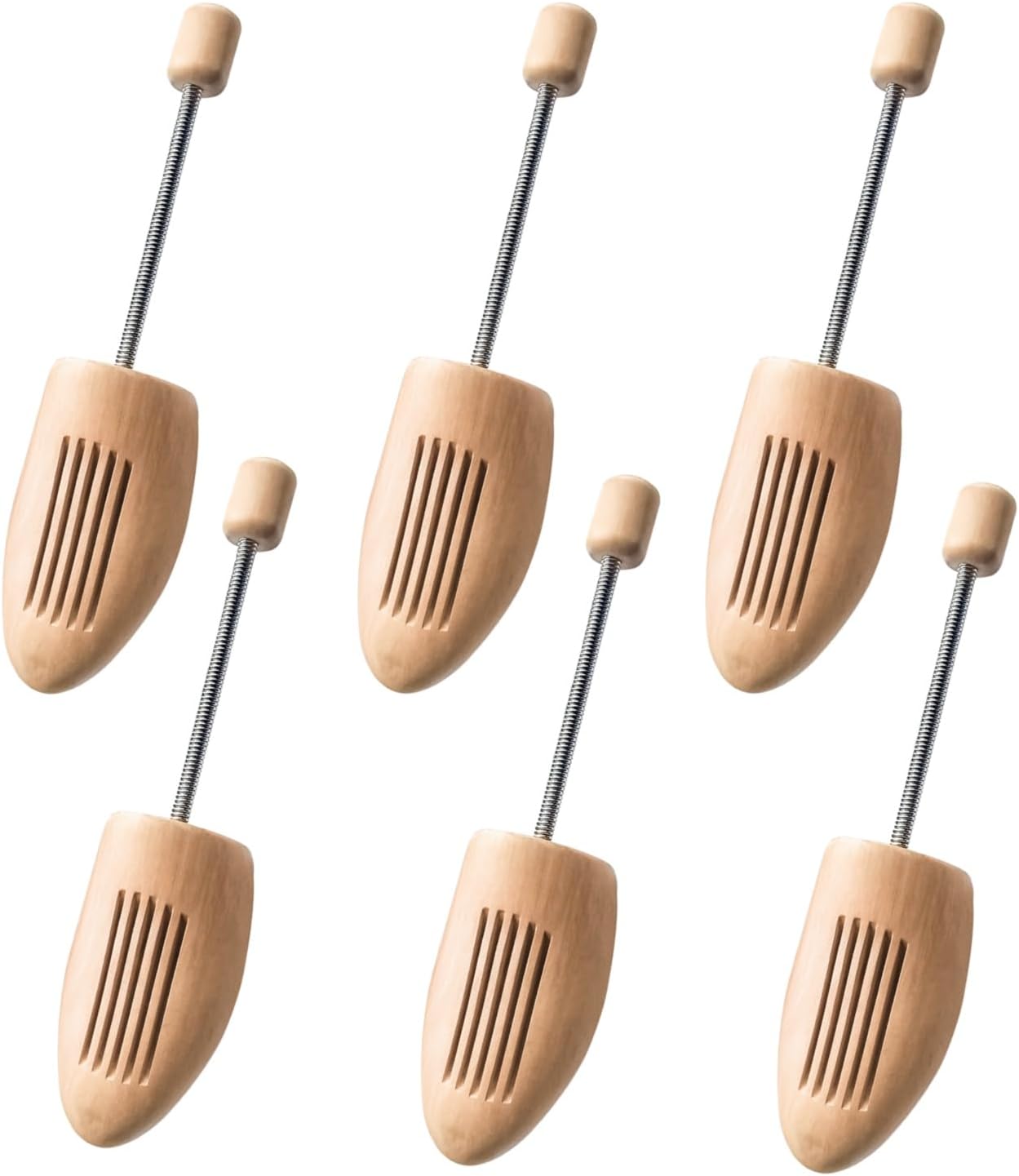 3 Pack Spring Wooden Shoes Tree Adjustable Solid Lotus Shoe Shaped Shoe Lasts Wooden Shoe Stretcher Sweat-absorbing Men Women Leather Sneakers Canvas High Heels Sandals Boots UK 3-59 (EU 35-42)