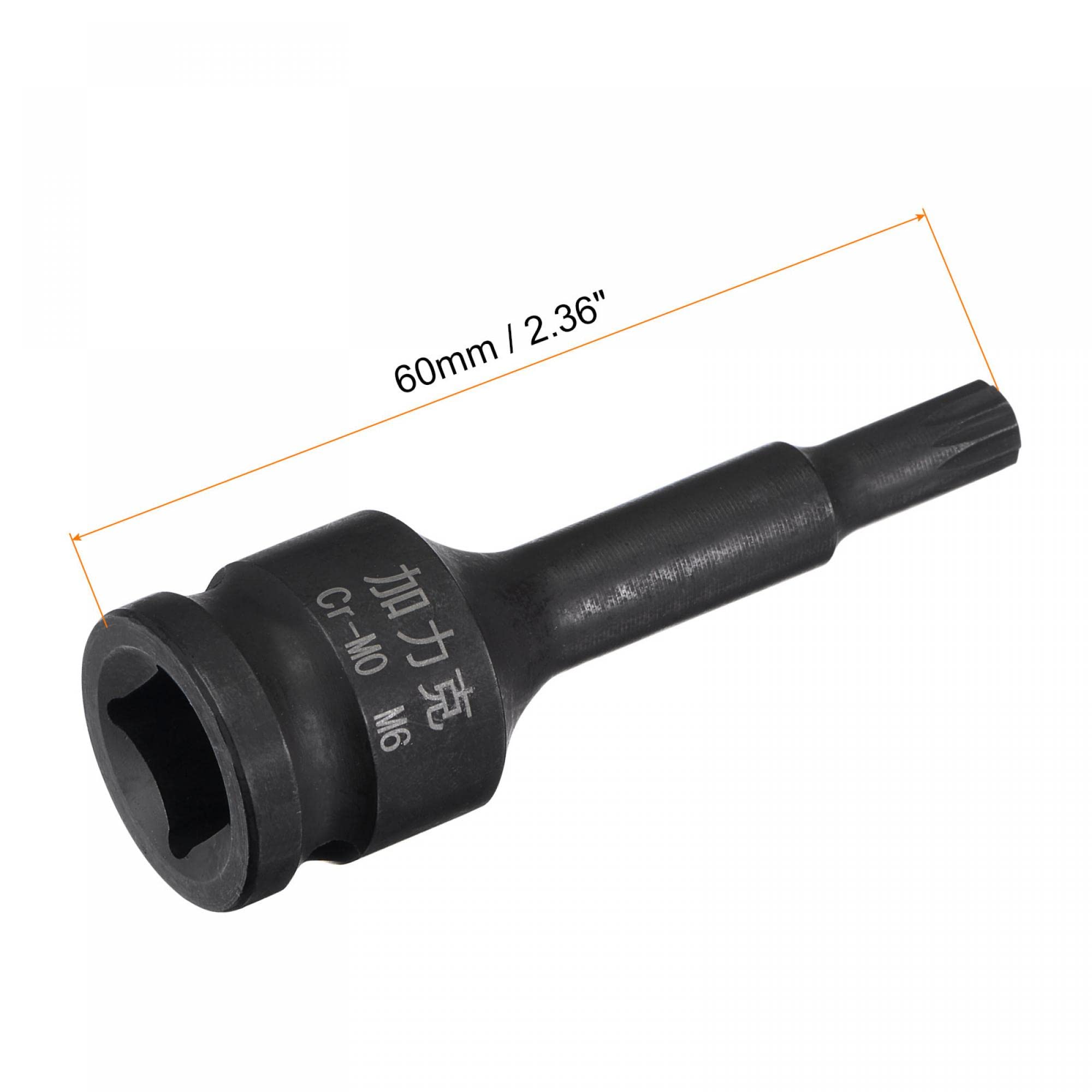 英　1010 Amazon.com: uxcell M6 Impact Spline Bit Socket, 3/8