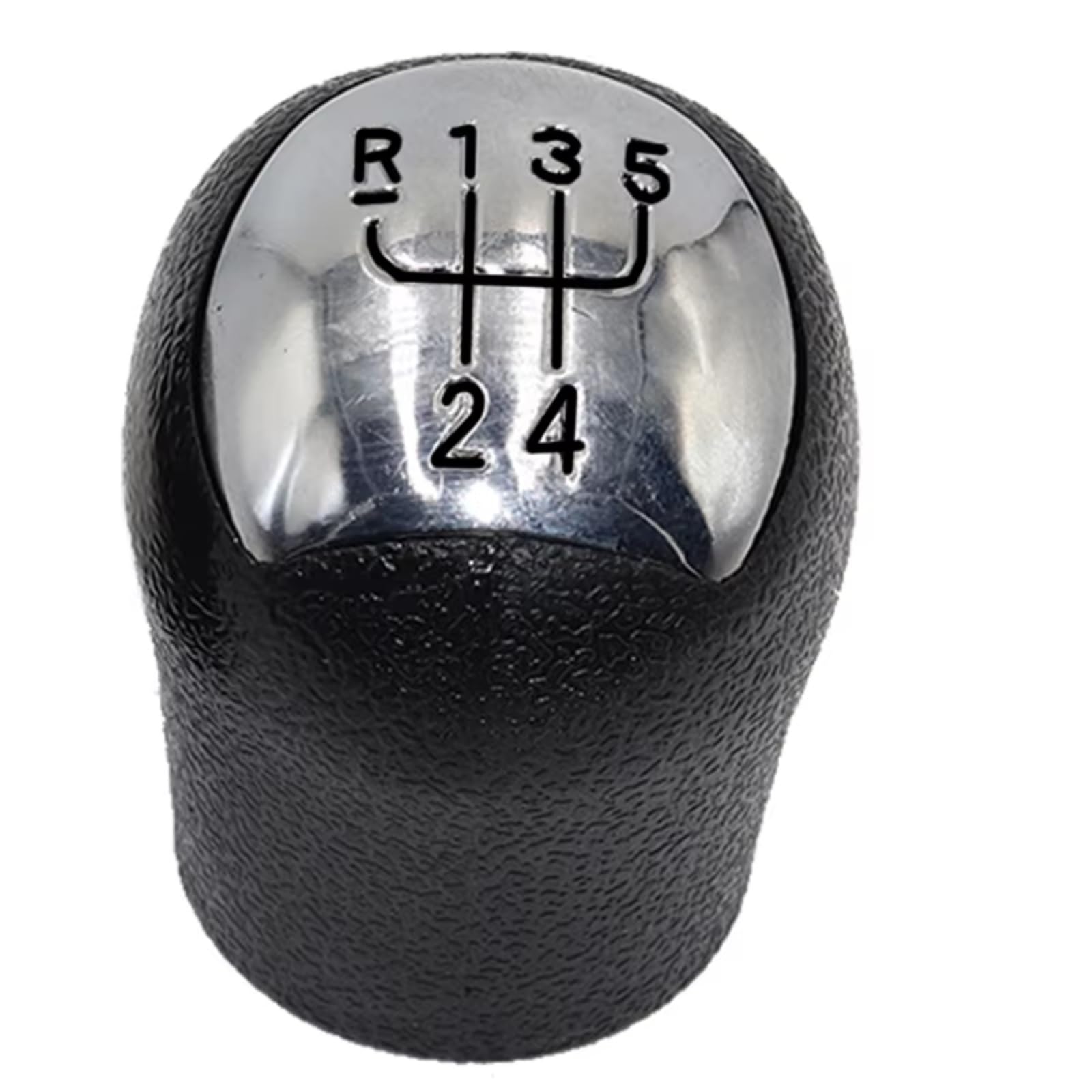 Hillar Chrome Black Car Gear Stick Knob For Twingo For Scenic For Megane For Laguna For Kangoo For Clio Ii 2 Mk2 172 18 For Logan Abs Car Lever Shifter Stick(Chrome Black)