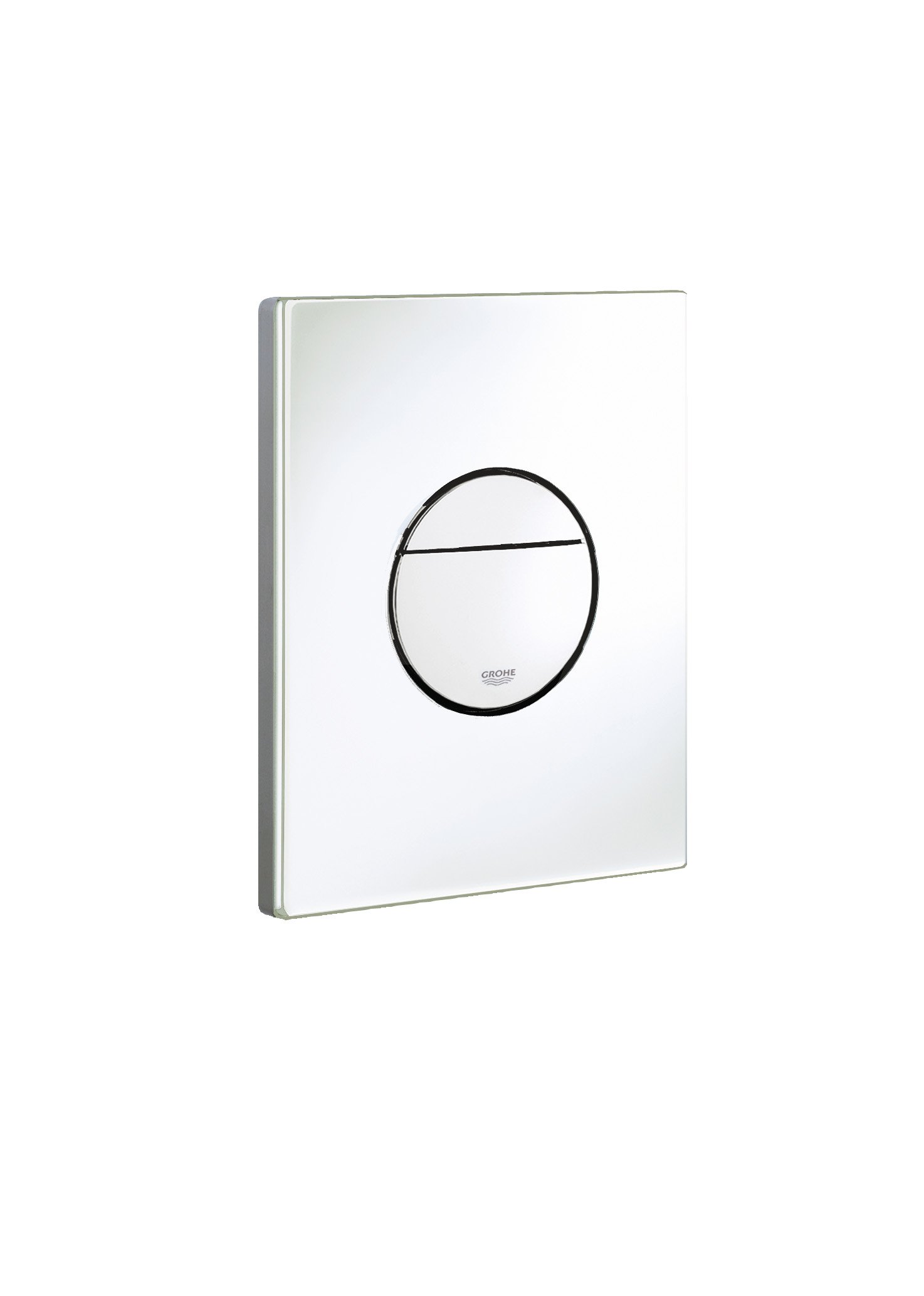 GROHE Plaque de commande WC Sail pour toilette suspendu (Double boutons WC interrompables, pour soupage pneumatique, montage vertical ou horizontal) Blanc Alpin, 38965SH0 (Import Allemagne)