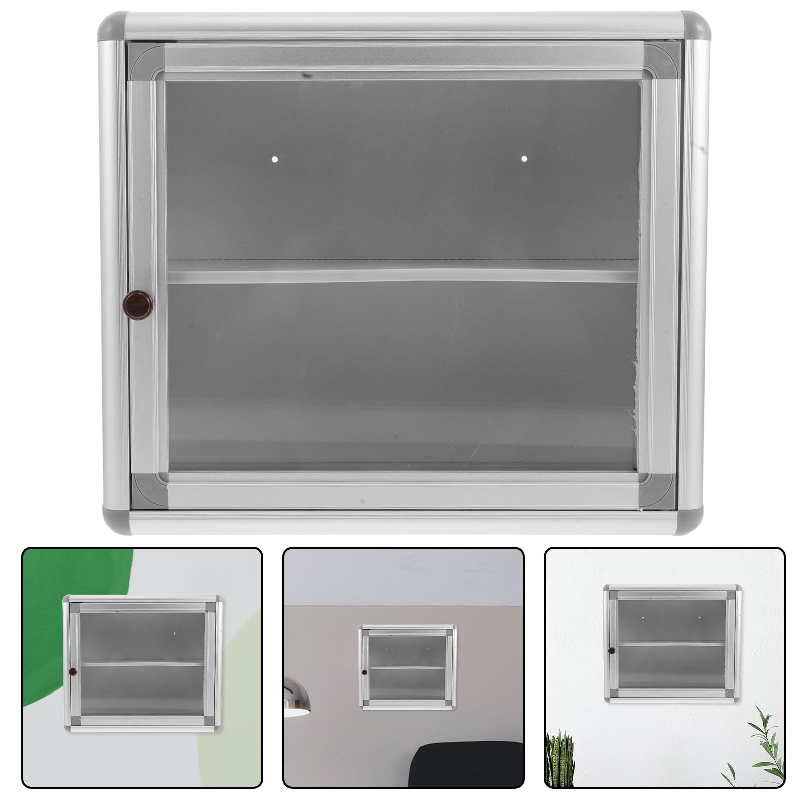 Tofficu Armoire à Pharmacie Murale, Boîte de Secours Métal 30 x 26 x 11 cm