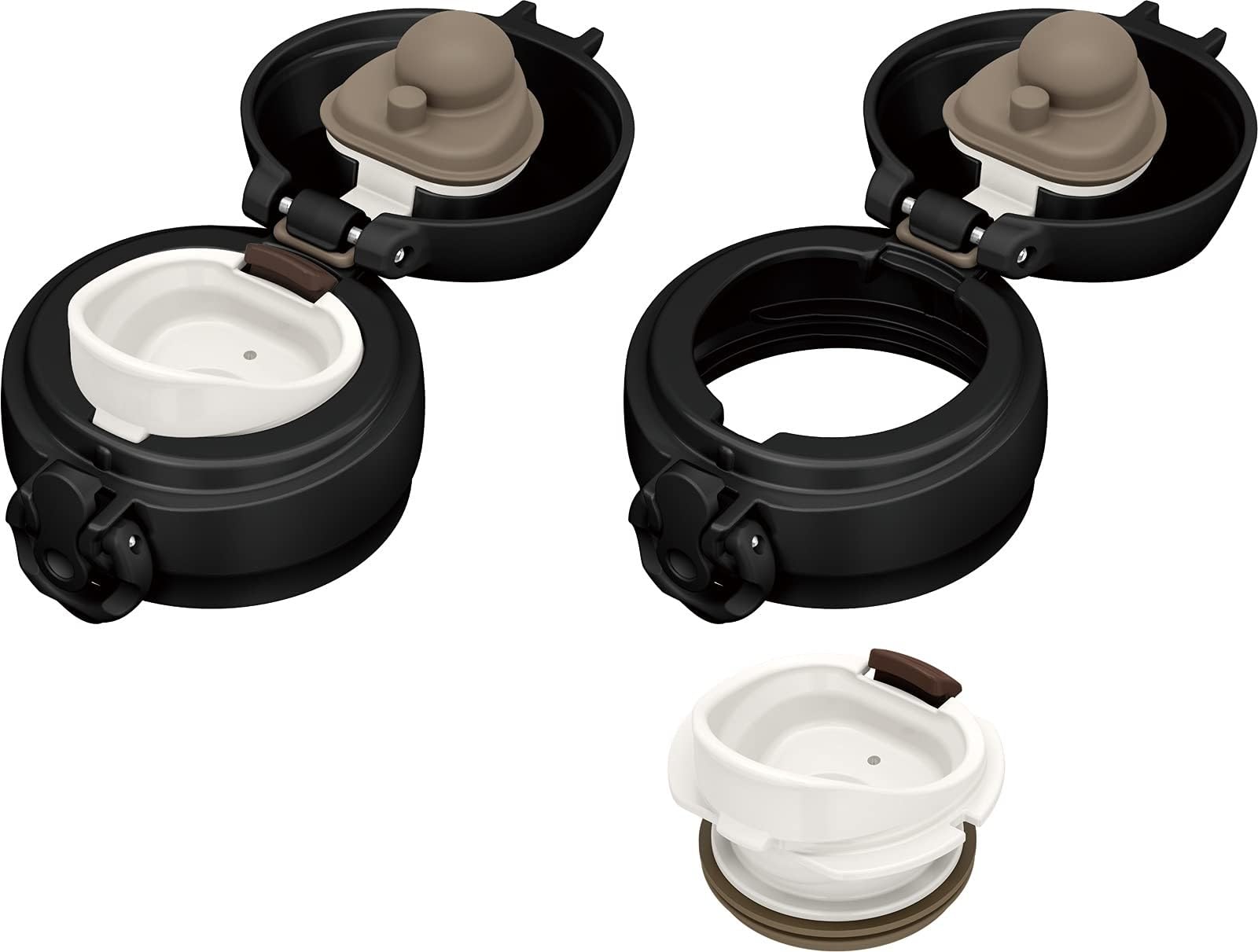 Thermos JNL-755 DPBK Wasserflasche, vakuumisolierter Reisebecher, 750 ml, Tiefschwarz