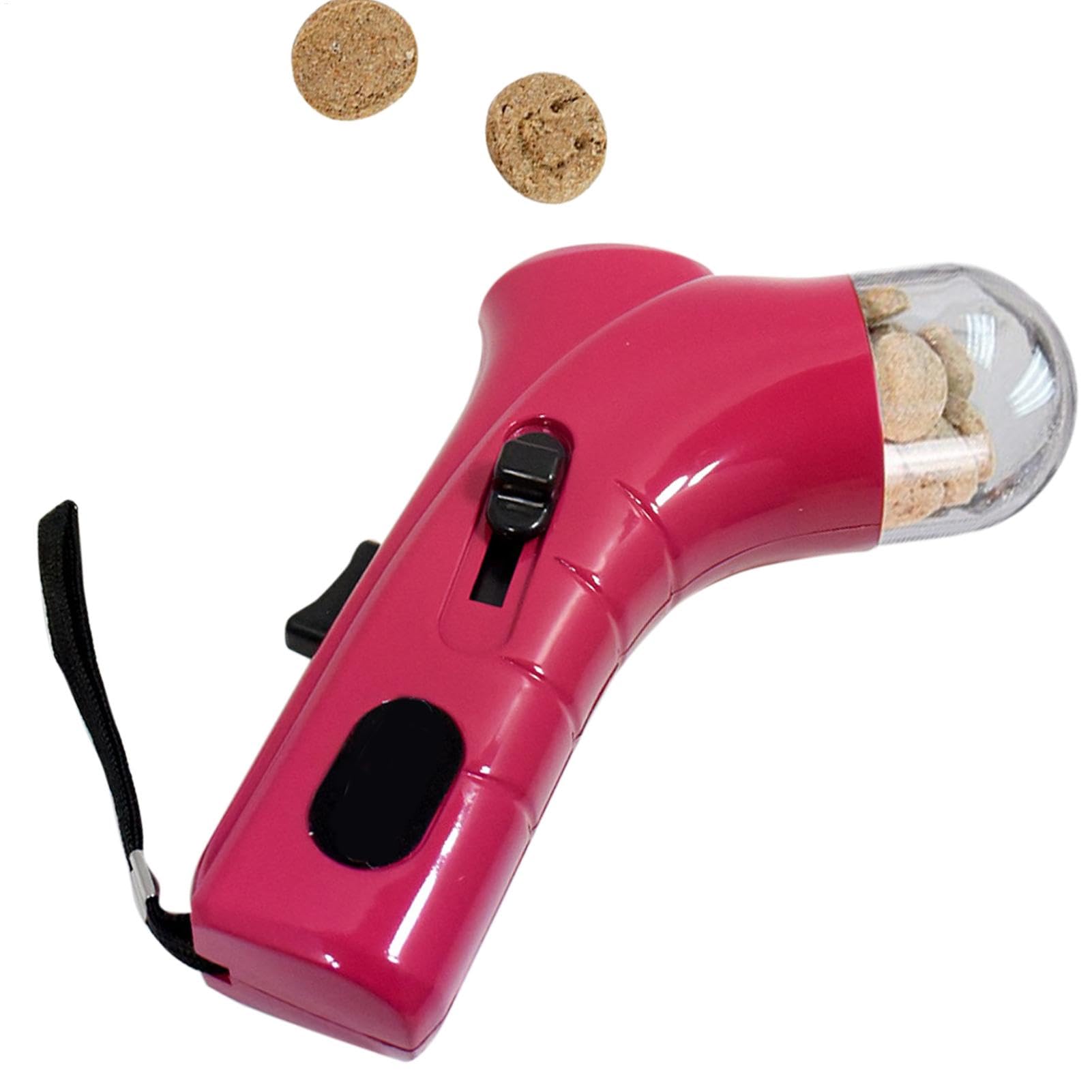 TABSIRAH Cat Treat Shooter,Handheld Cat and Dog Feeding Catapult | Interactive Pet Training Reward Toy Snack Feeder for Fun Play with Kittens Puppies