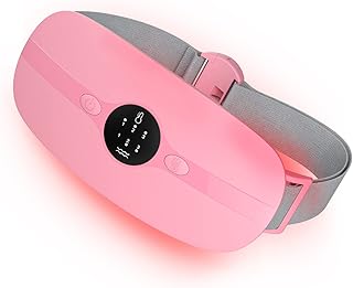 Period Heating Pad for Cramps,Portable Menstrual Heating Pad with 3 Heat Levels and 3 Massage Modes for Women and Girl (Pink)