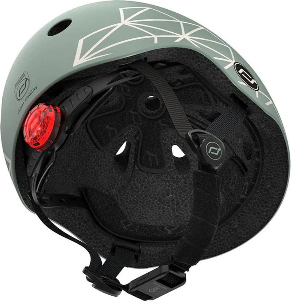 Scooter e Ride Helm XS Groen con Lijntjes