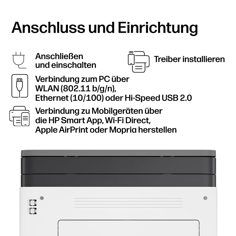 HP Color Laser MFP 178nwg Multifunktions-Farblaserdrucker, Drucken, Kopieren, Scannen, Wi-Fi, Ethernet, USB