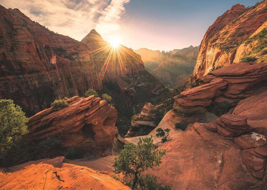 Erwachsenenpuzzle 1000 Teile - Zion Canyon USA