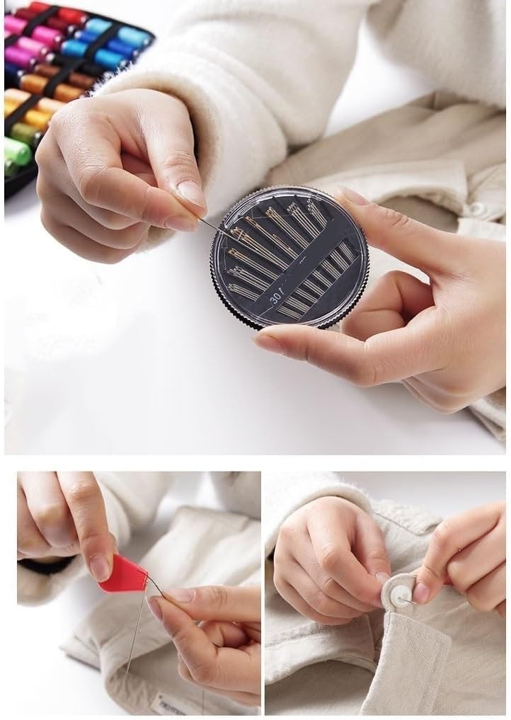 Household Wire Box Set Hand-Sewing Clothes Needle Storage Sewing Tool Needlework Package