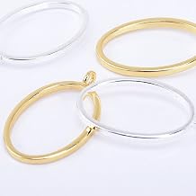 43x26mm Oval Open Back Charms Open Back Pendant Tray Setting Bezel for Resin Charm,Sold 10pcs/lot,Gold Plated