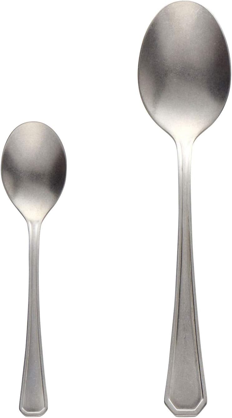 Sola Oslo Table Spoon & Coffee Spoon, Set of 2, Vintage Finish