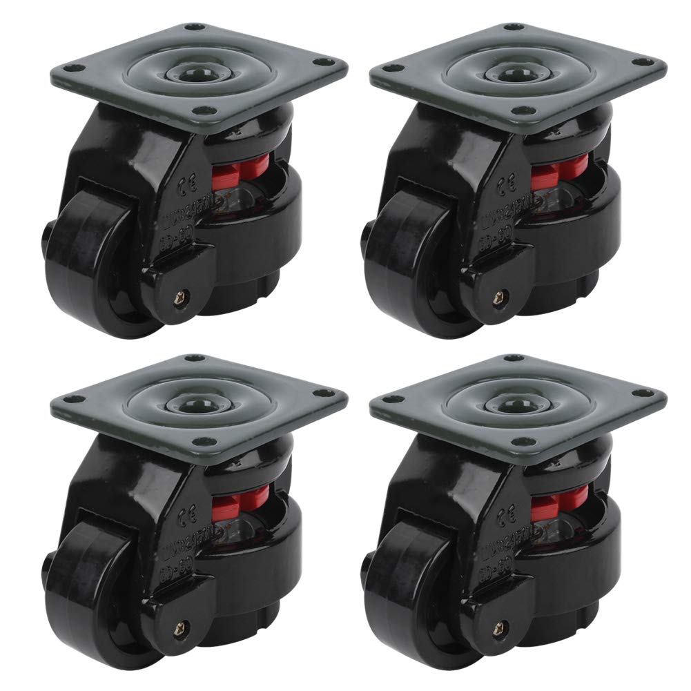 Ruedas Niveladoras GD-60F Bagima 4 Uds. Rueda de Ajuste de Nivel Industrial de Servicio Pesado 21x16x9