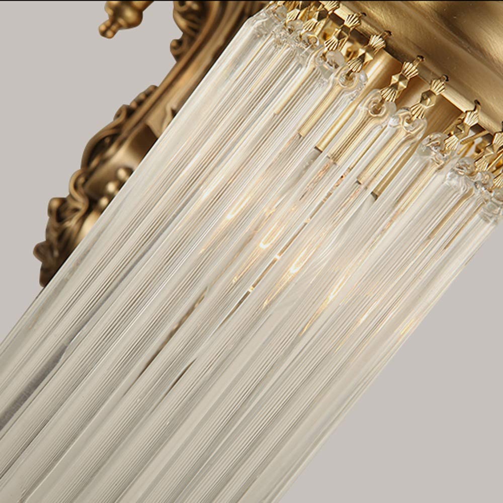 Lampada da parete Villa Sconce di lusso moderna in cristallo Apparecchi in ottone Illuminazione Camera Art Decor Sala pranzo Corridoio Living Hotel Decorazione apparecchio