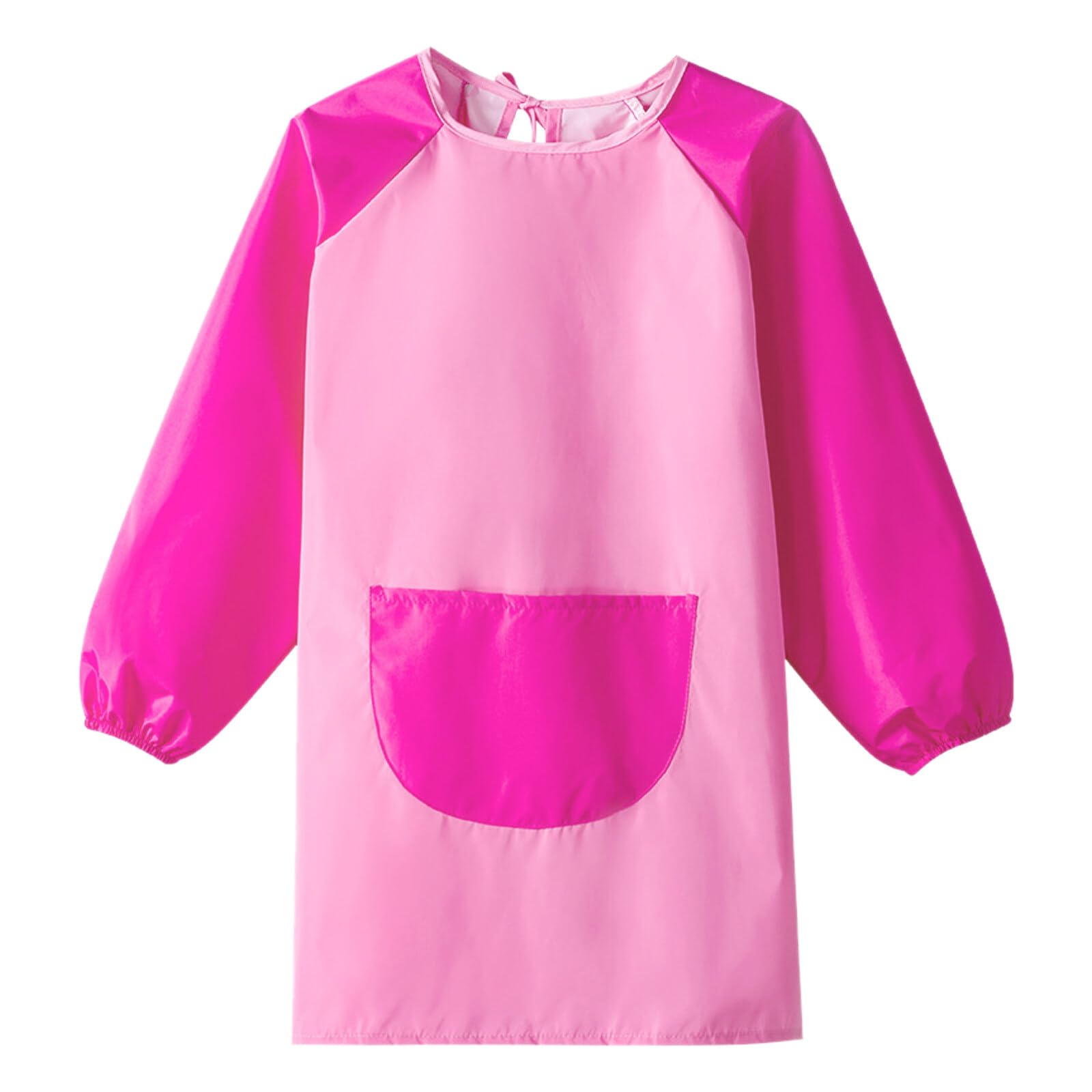 SHIQUAN Grembiule Pittura Bambini,6-12 Anni Grembiulino Impermeabile Maniche Lunghe,Giacca Da Pittura Per Bambini,per Pittura Scuola d'Arte, Cucina,lavoretti,con Tasche