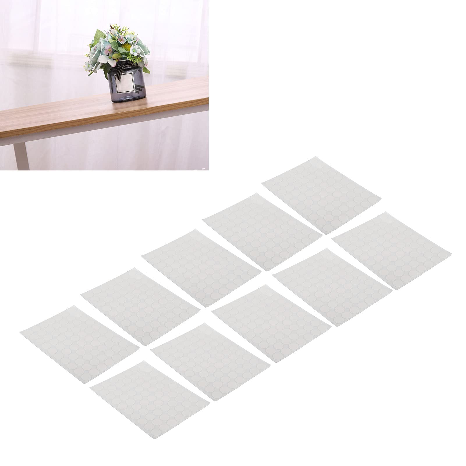 700Pcs Strong Adhesion 20mm Nylon Sticky Dots Self Adhesive Dots, Reusable Dots for Paper Glass Leather, Easily Peel Off