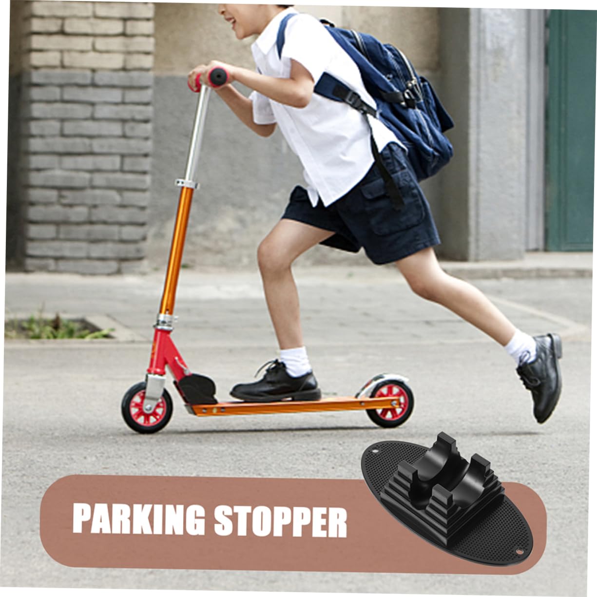 BESTonZON 3 Stück Rollerbodenhalterung aus PC für Scooter und Kinderfahrrad