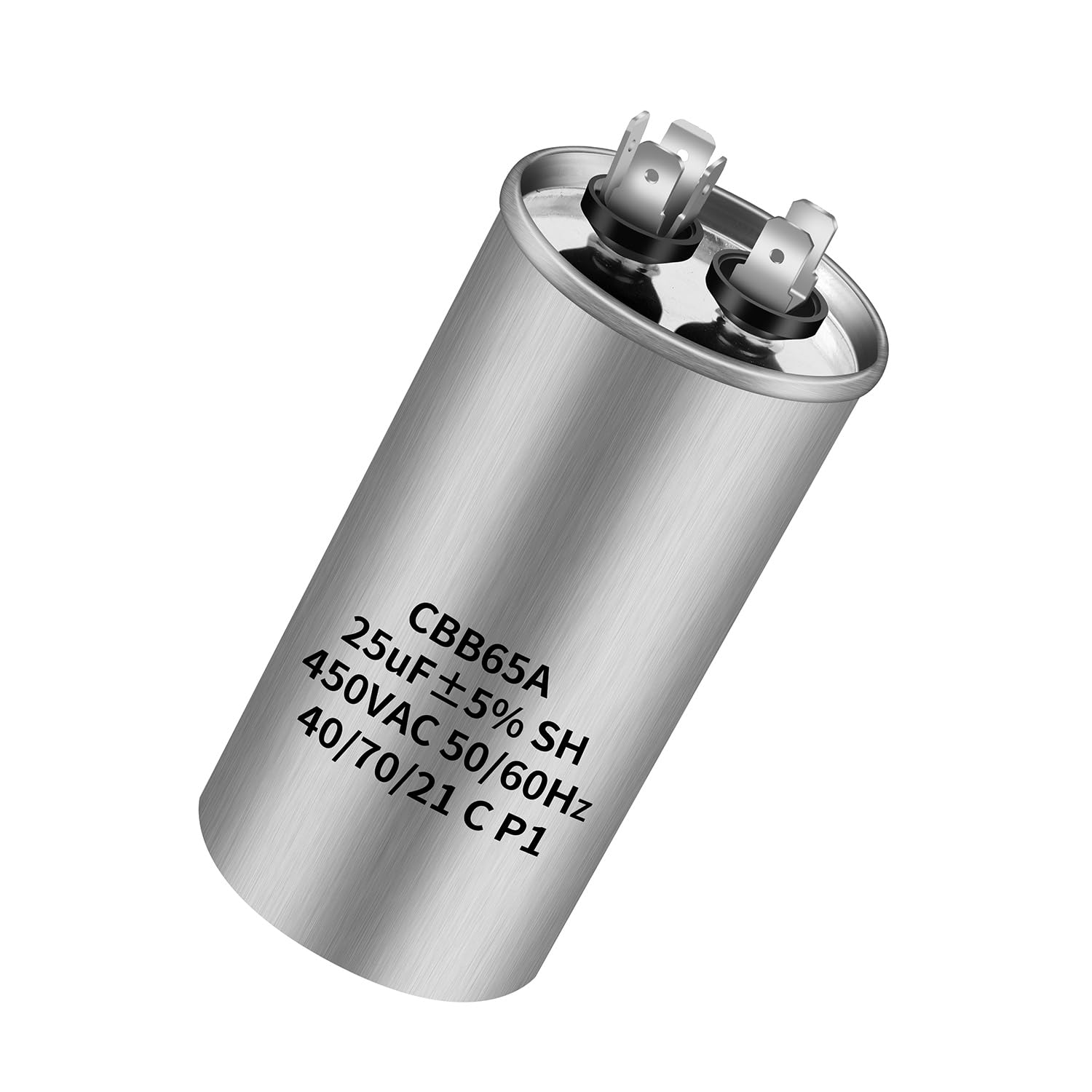 Condensador de arranque CBB65 450V AC 25uf 50/60Hz para aire acondicionado y compresor redondo