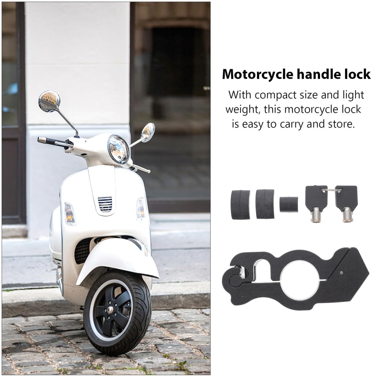 Luxshiny Lucchetto Per Manubrio Con Chiavi Lucchetto Acceleratore Sicurezza Accessori