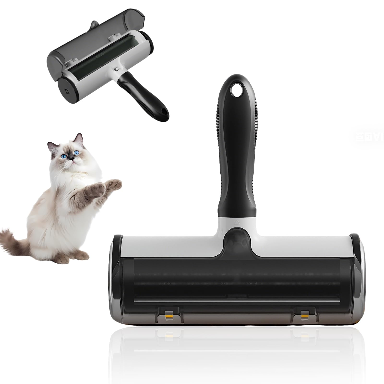 Rouleau anti-peluches pour éliminer les poils de chat sur les vêtements et canapés