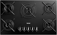 Consul Cooktop 5 Bocas a Gás Consul com Queimadores Especiais e Mesa de Vidro - CDS75AE Bivolt