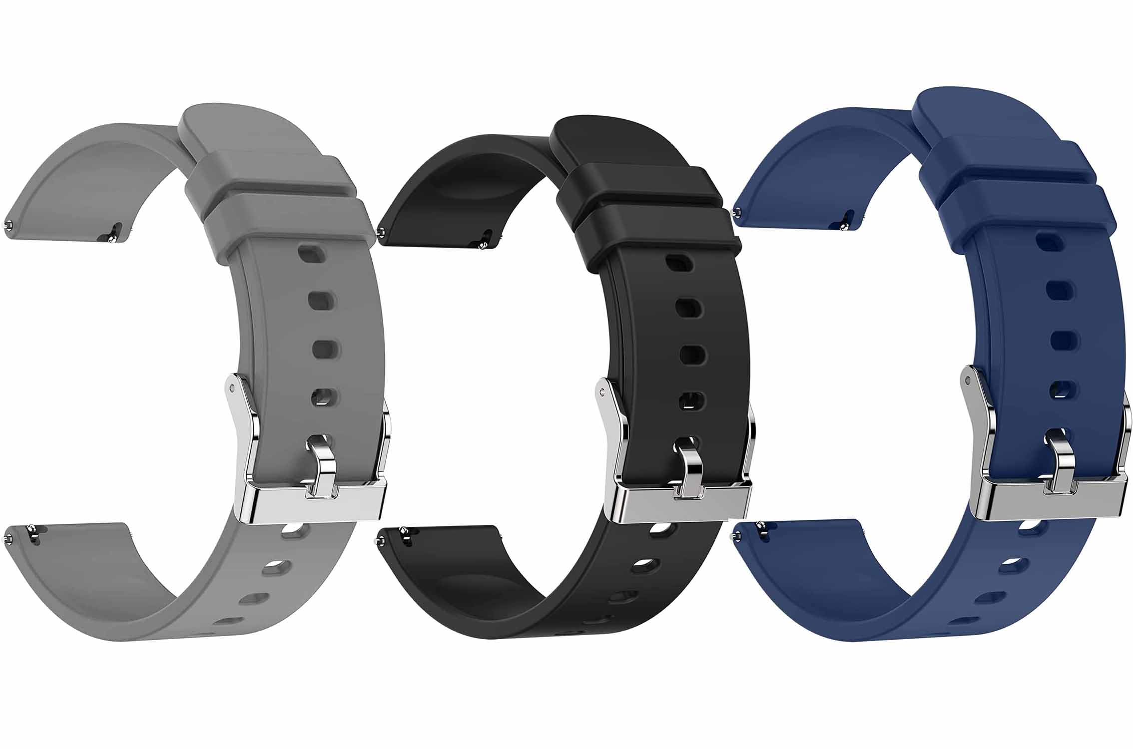 ADAMO22mm Watch Strap Combo Compatible for Phoenix Ultra/Phoenix/Pulse 2/Xtend Pro/Xtend Call and All 22mm Wristwatch and smartwatches