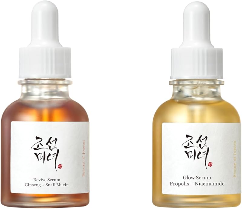 Suero de mucina de caracol (30 ml, 1,01 fl.oz.) con suero luminoso de propóleo y niacinamida (30 ml, 1,01 fl.oz.), cuidado de la piel coreano