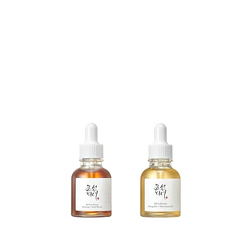 Beauty of Joseon Revive Snail Mucin Ginseng Serum (30ml, 1fl. oz) + Glow Serum (30ml, 1 fl.oz) Korean Skincare