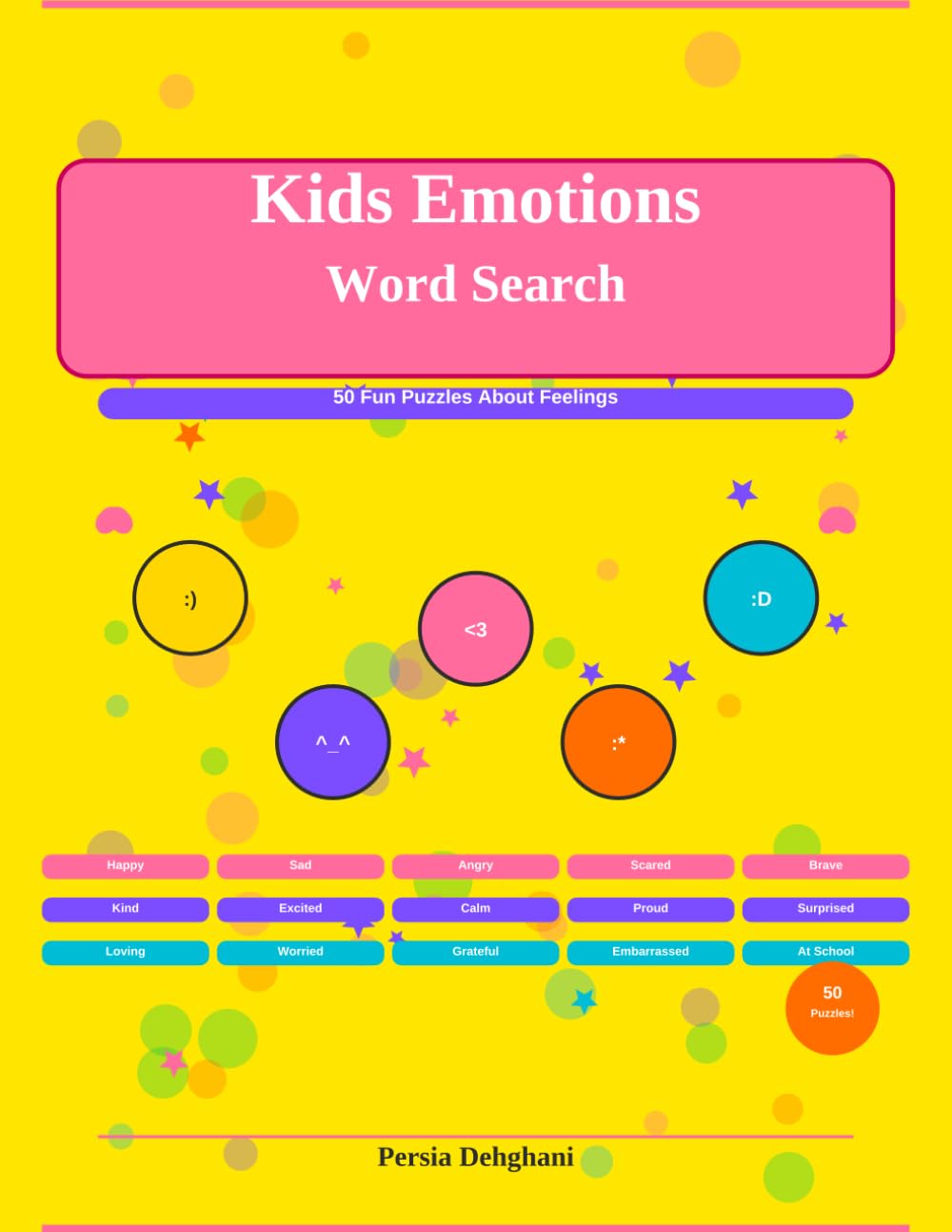 Kids Emotions Word Search Interior