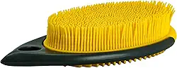 Tuut Escova de Silicone Tira Pelos Amarela – Reutilizável e Eficiente para Limpeza de Tecidos