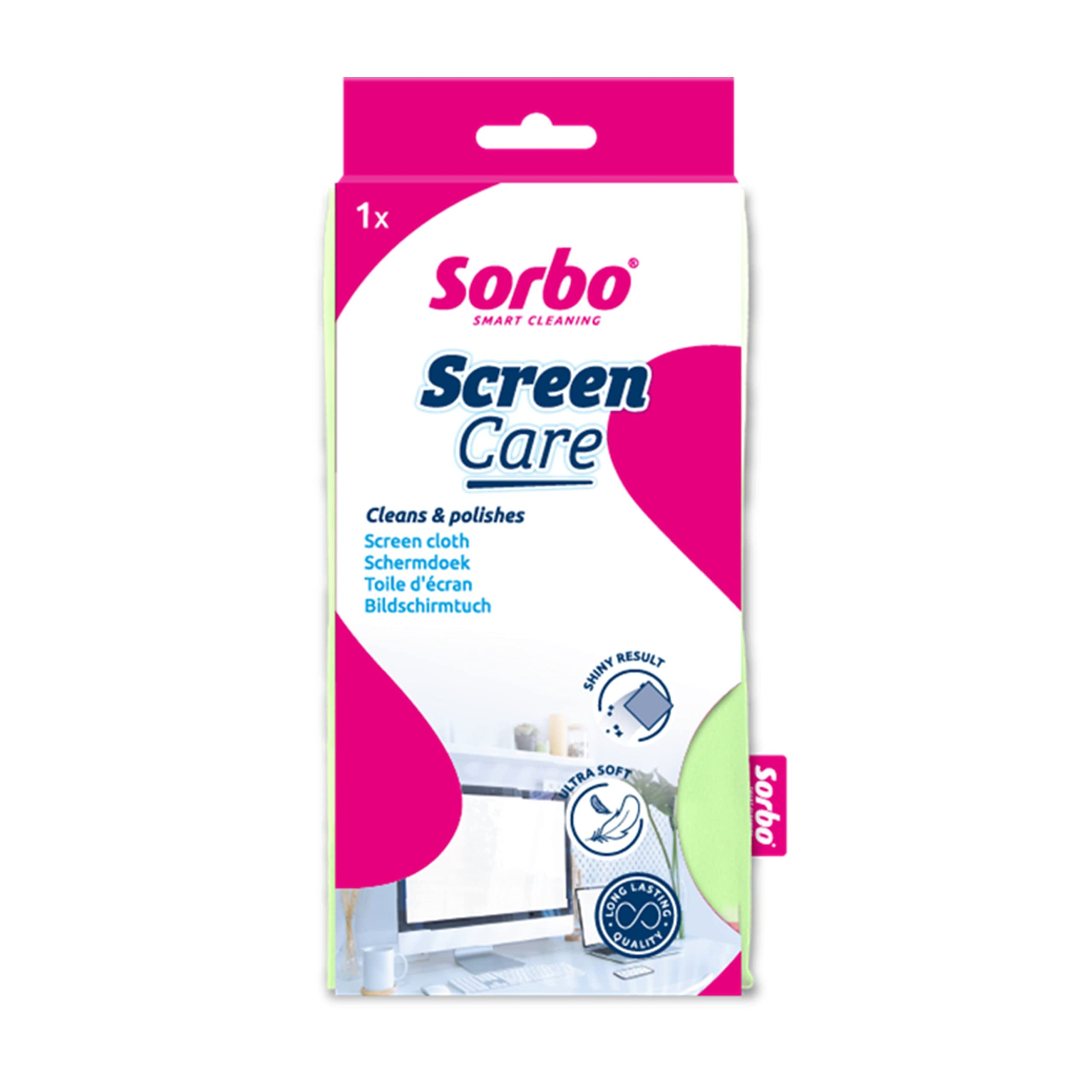 Sorbo Screen Care Cloth, Premium Cleaning Cloth Ideal for Electronic Devices, iPads, TV's, Smartphones and other Glass Products, Each cloth measures 30 cm x 40 cm