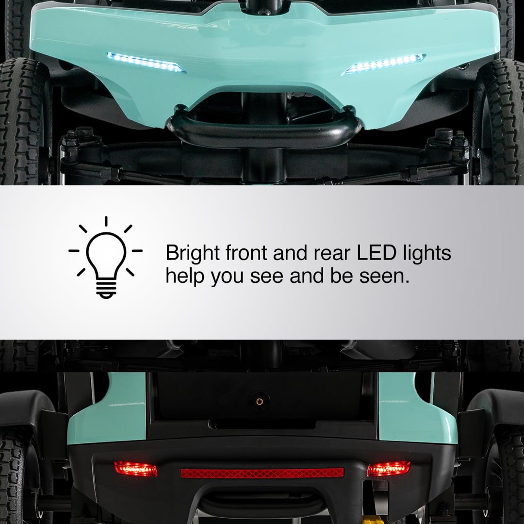 Pride Go Go - Scooter súper portátil + kit de actualización de viaje