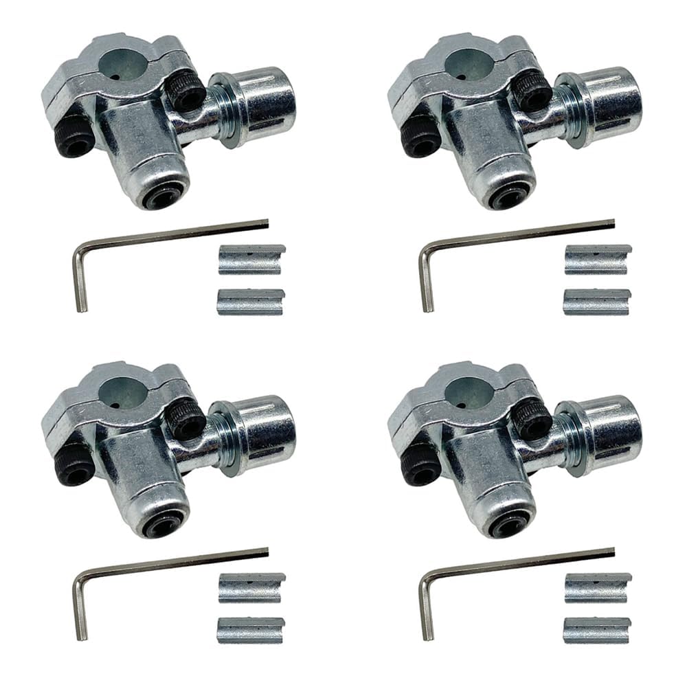 BPV-31 Bullet Piercing Valve Kit, 4Pcs BPV-31 Bullet Piercing Valve Line Tap 3 in 1 Access For Air Conditioners HVAC 1/4 Inch, 5/16 Inch, 3/8 Inch Outside Diameter Pipes
