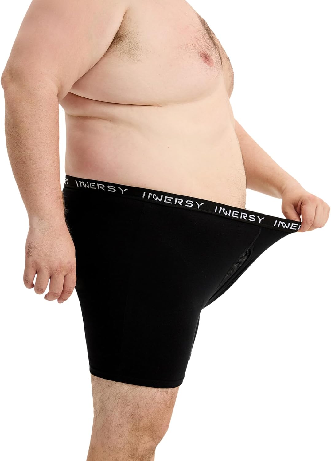 INNERSY Men's Big and Tall Boxer Briefs Cotton Stretch Moisture Wicking Underwear 5-Pack - Image 4