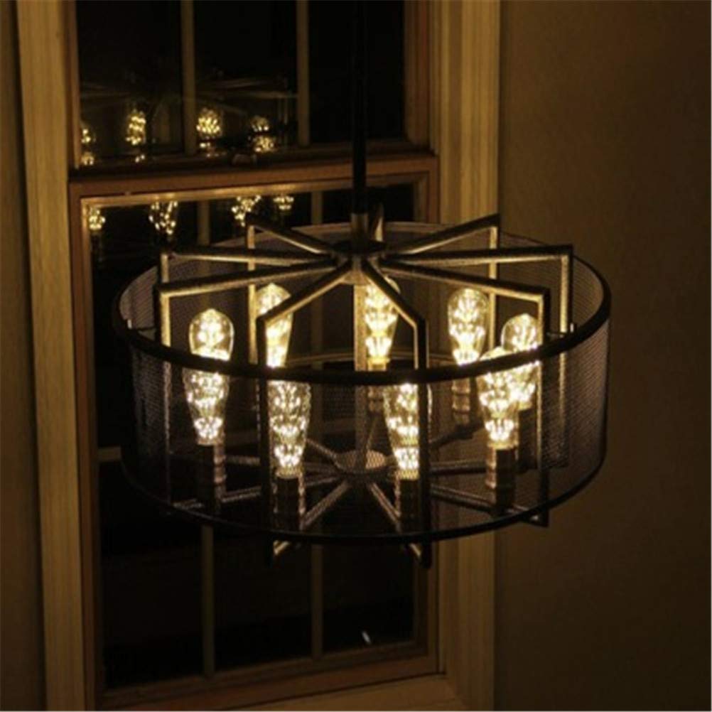 LED Edison Ampoule 3W ST64 Retro Edison Gypsophile Ampoule E27 LED Rétro Feu d'artifice Décorative ampoule 2200K 220V,5pcs