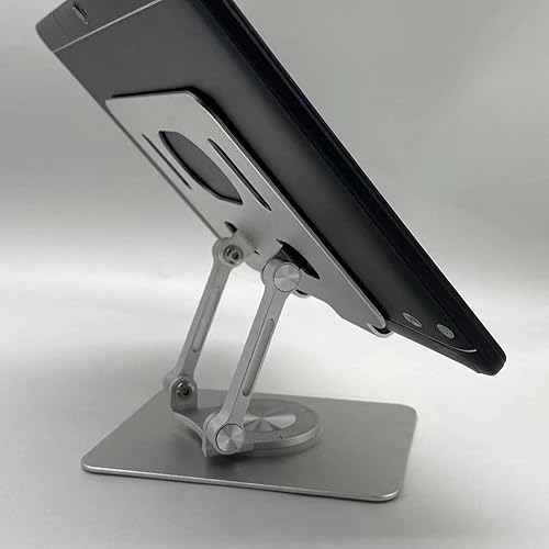 Miniatura 6 de GECAM Soportes para computadora portátil, soporte ajustable para computadora con base giratoria de 360, altura ajustable multiángulo, elevador