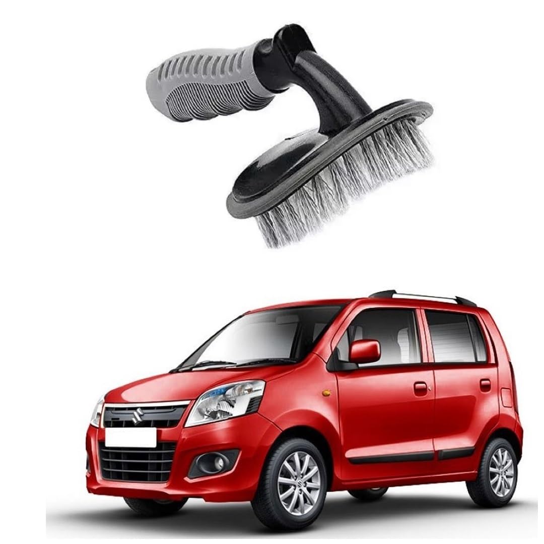 Strong Car Tire and Rim Cleaning Brush Suitable for Maruti Suzuki Wagon-r Type-3-image-24