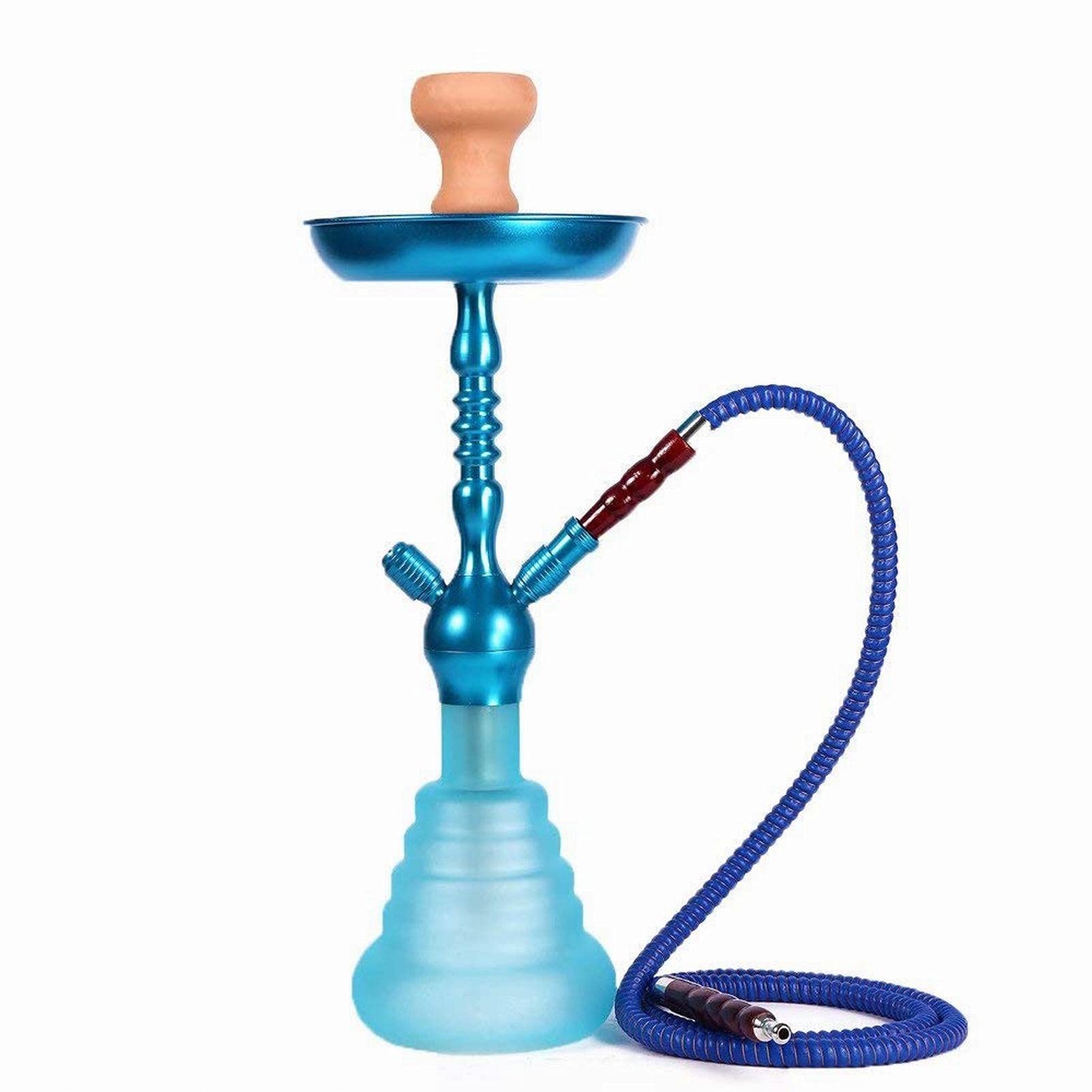 Set Di Narghilè In Vetro Da 55 Cm Con 2 Tubi Flessibili E Accessori Per Narghilè Con 2 Tubi Flessibili E Accessori Per Narghilè Per Caffè, Famiglie E Bar, Feste