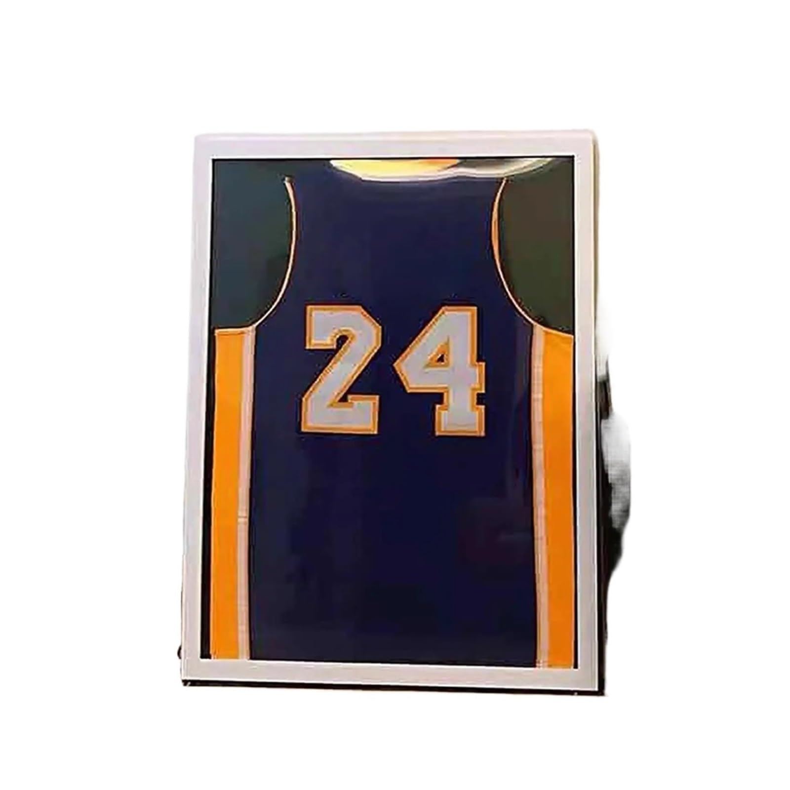 Marco Camisetas De Futbol Caja de sombra con marco for Jersey, organizador de camisetas deportivas, protección de montaje en pared versátil de madera for camisa, uniforme de fútbol y Hockey(50x60cm)